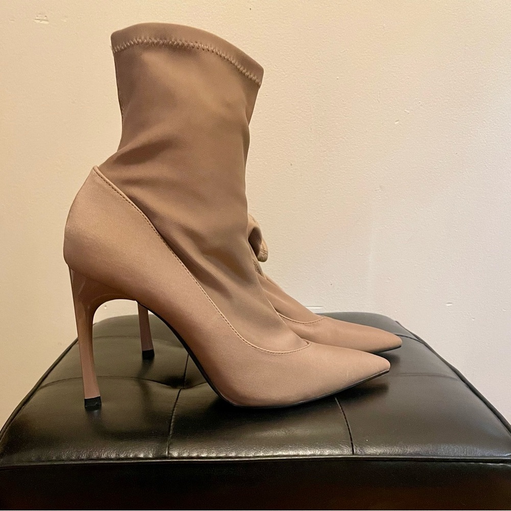 Elegant Tan Women's Stiletto Boots